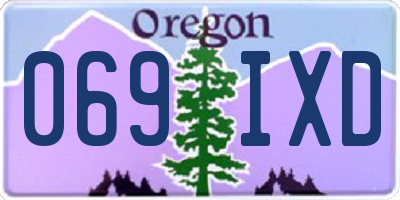 OR license plate 069IXD