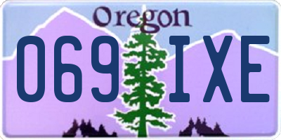OR license plate 069IXE