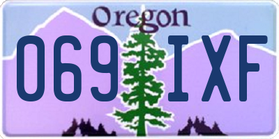 OR license plate 069IXF