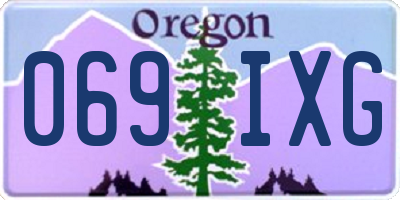 OR license plate 069IXG