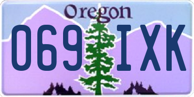 OR license plate 069IXK