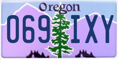 OR license plate 069IXY