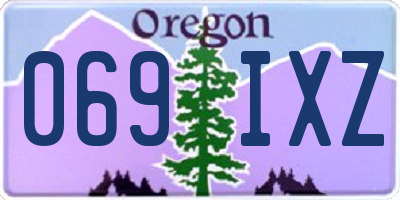 OR license plate 069IXZ