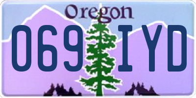 OR license plate 069IYD