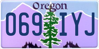 OR license plate 069IYJ