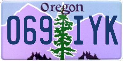 OR license plate 069IYK