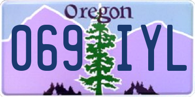 OR license plate 069IYL