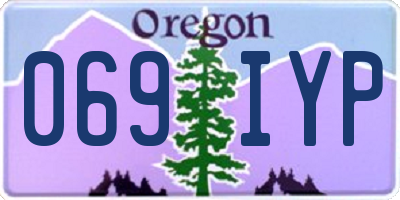 OR license plate 069IYP
