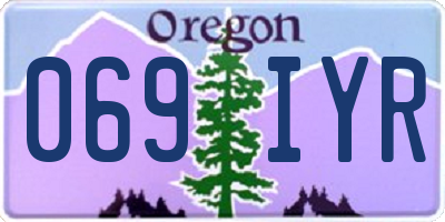 OR license plate 069IYR