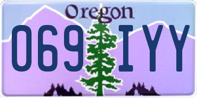 OR license plate 069IYY