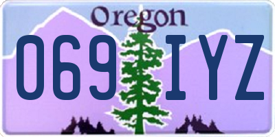 OR license plate 069IYZ