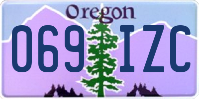 OR license plate 069IZC