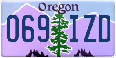 OR license plate 069IZD