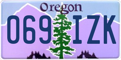 OR license plate 069IZK