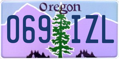OR license plate 069IZL