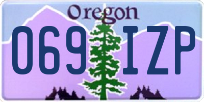 OR license plate 069IZP