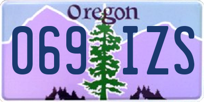 OR license plate 069IZS