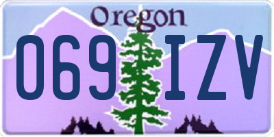 OR license plate 069IZV