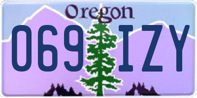 OR license plate 069IZY