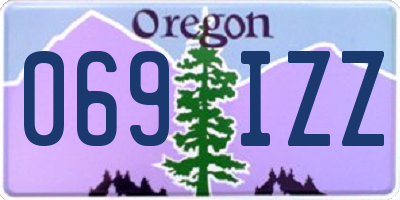 OR license plate 069IZZ