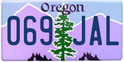 OR license plate 069JAL