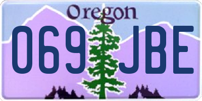 OR license plate 069JBE