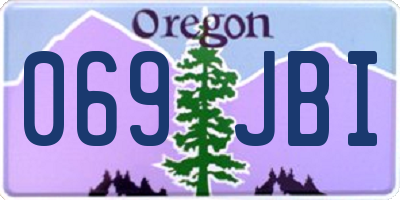 OR license plate 069JBI