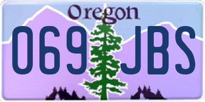 OR license plate 069JBS