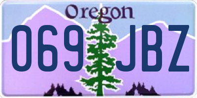 OR license plate 069JBZ