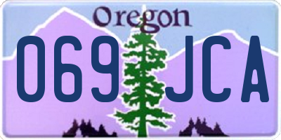 OR license plate 069JCA