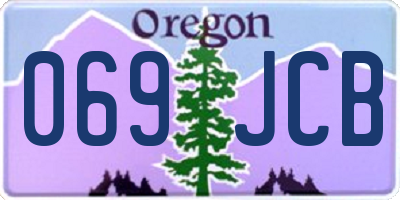 OR license plate 069JCB