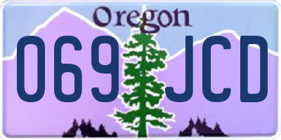 OR license plate 069JCD
