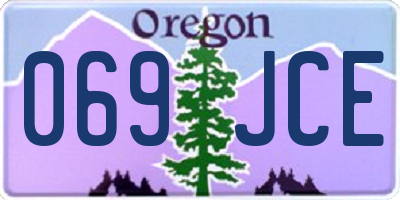 OR license plate 069JCE