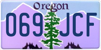 OR license plate 069JCF