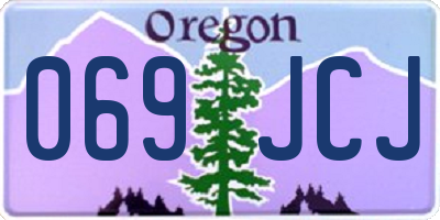 OR license plate 069JCJ