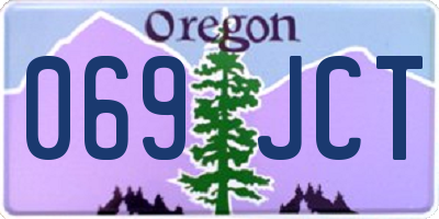 OR license plate 069JCT