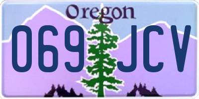 OR license plate 069JCV