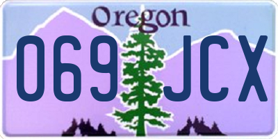 OR license plate 069JCX