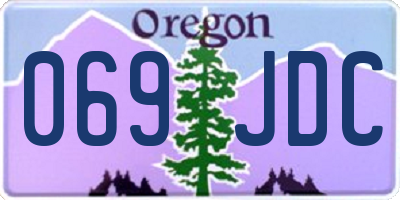 OR license plate 069JDC