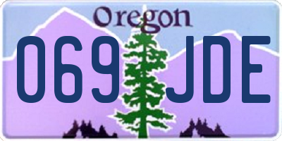 OR license plate 069JDE