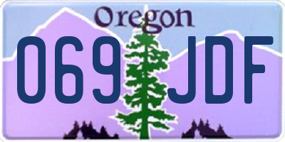 OR license plate 069JDF