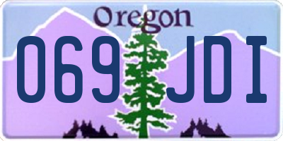 OR license plate 069JDI