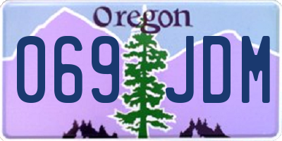 OR license plate 069JDM