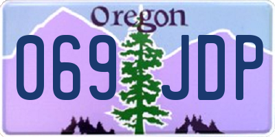 OR license plate 069JDP
