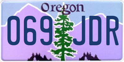 OR license plate 069JDR