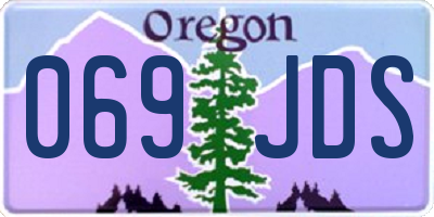 OR license plate 069JDS