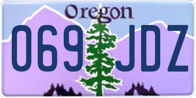 OR license plate 069JDZ