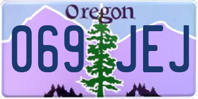 OR license plate 069JEJ