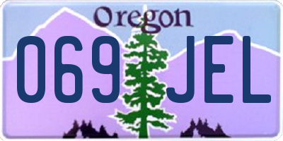 OR license plate 069JEL