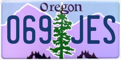 OR license plate 069JES